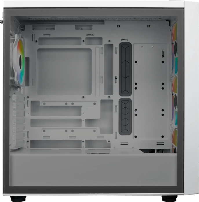 Cooler Master MasterBox 600, weiß, Glasfenster