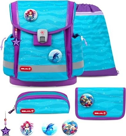 Belmil Classy Plus Under The Sea Schultaschen-Set, 4-tlg.