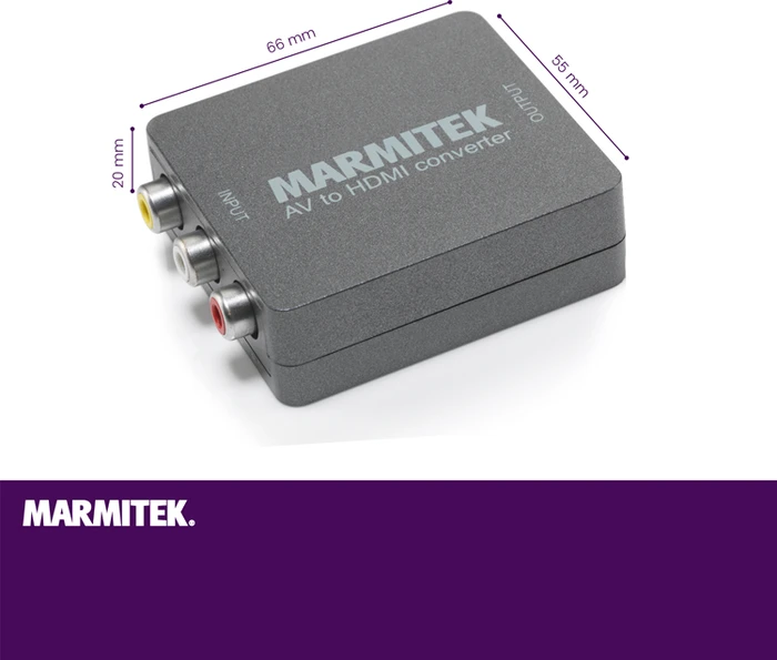 Marmitek Connect AH31, RCA Composite/SCART auf HDMI