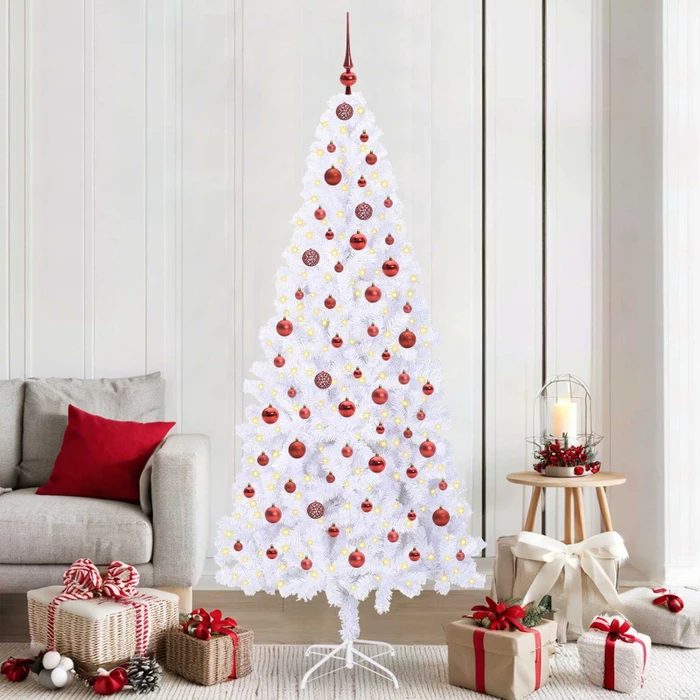 vidaXL Künstlicher Weihnachtsbaum, 210cm, inkl. LED-Beleuchtung (3426666)