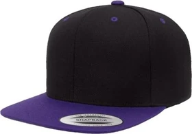 Flexfit YP Classics Premium Snapback 2-Tone Kappe schwarz/violett