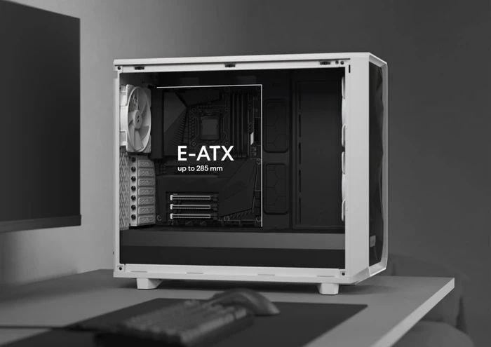 Fractal Design Meshify 2 Lite RGB Black TG Light Tint, Glasfenster
