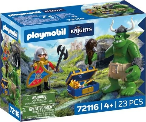 playmobil Knights Troll mit Löwenritterschatz