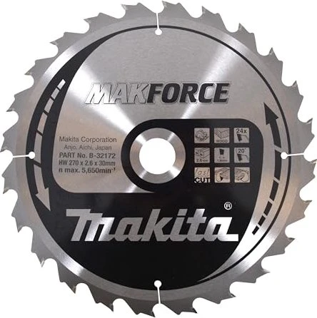 Makita MakForce Kreissägeblatt 24Z, 270x2.6x30mm, 1 Stück