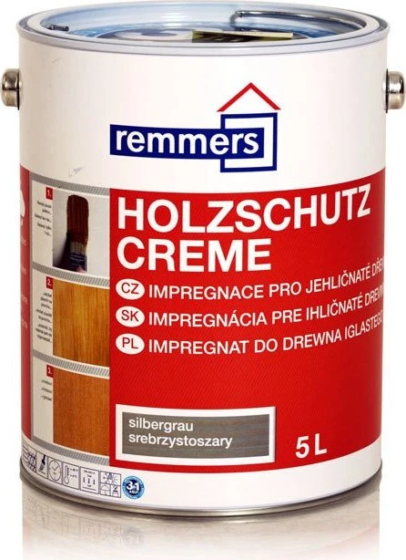 Remmers Holzschutz-Creme silbergrau, 5l