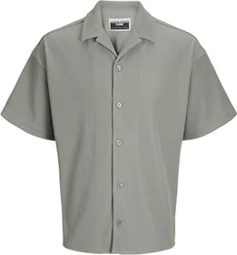 Jack & Jones Wide Fit Hemd kurzarm shadow (Herren)