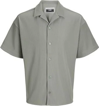 Jack & Jones Wide Fit Hemd kurzarm shadow (Herren)