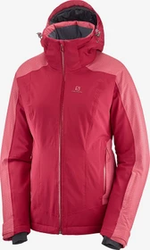 Salomon Brilliant Skijacke rio red/garnet rose (Damen)