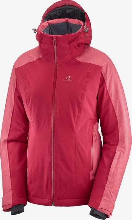 Salomon Brilliant Skijacke rio red/garnet rose (Damen)