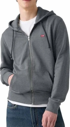 Levi's Original Zip Hoodie charcoal heather (Herren)