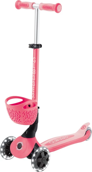 Globber Go Up Baby 360 Lights Kickboard rosa/schwarz