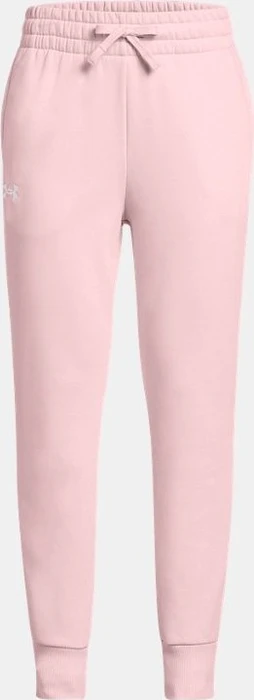 Under Armour Rival Fleece Trainingshose lang prime pink/white (Junior)