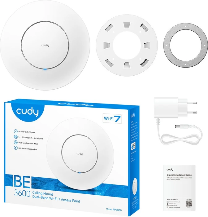 Cudy AP3600, inkl. PoE Injektor, BE3600