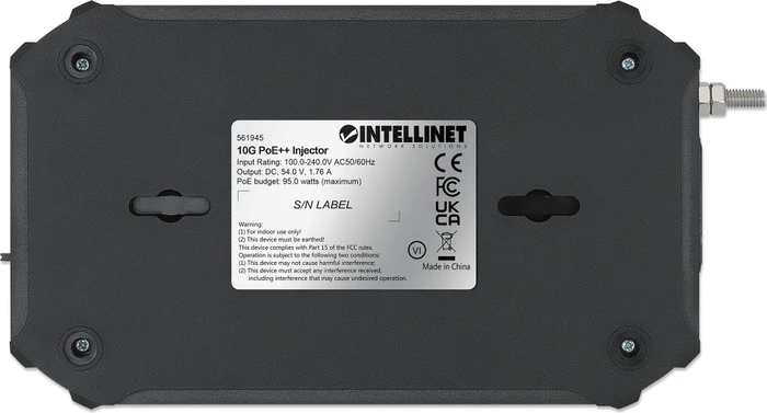 Intellinet Desktop 10G PoE-Injektor, 2x RJ-45, 95W PoE++