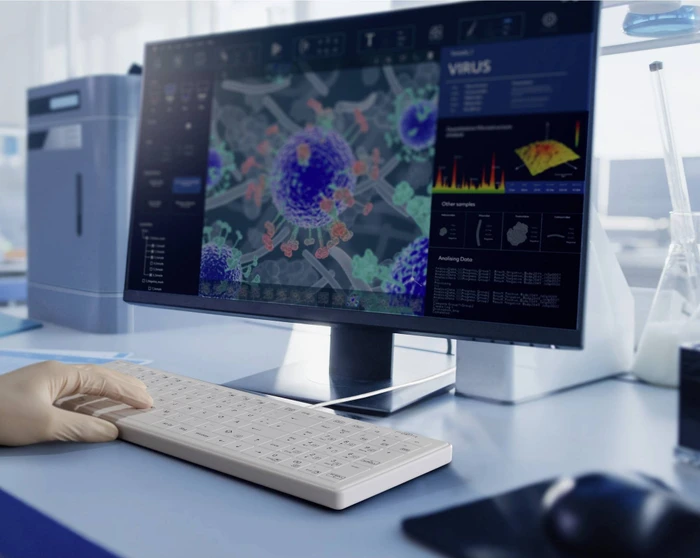 Renkforce RF-WPIK-500 Hygiene-Tastatur, weiß, USB, DE