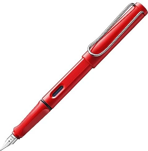 Lamy safari rot, linke Hand, mittel
