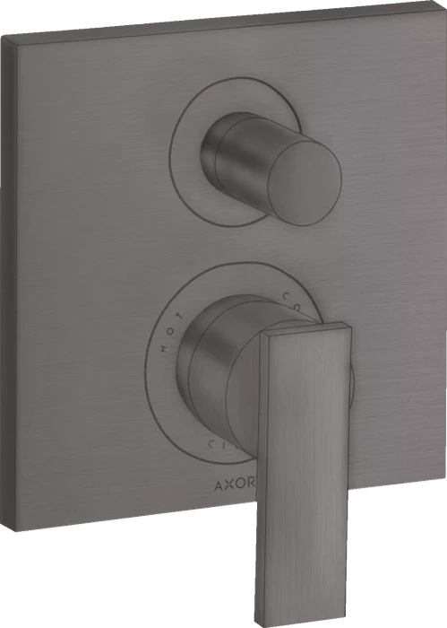Hansgrohe Axor Citterio Einhebel-Wannenmischer mit integrierter Sicherungskombination brushed black chrome