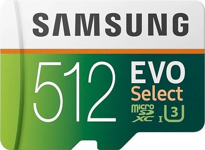 Samsung EVO Select R100/W90 512GB Kit, UHS-I U3, Class 10