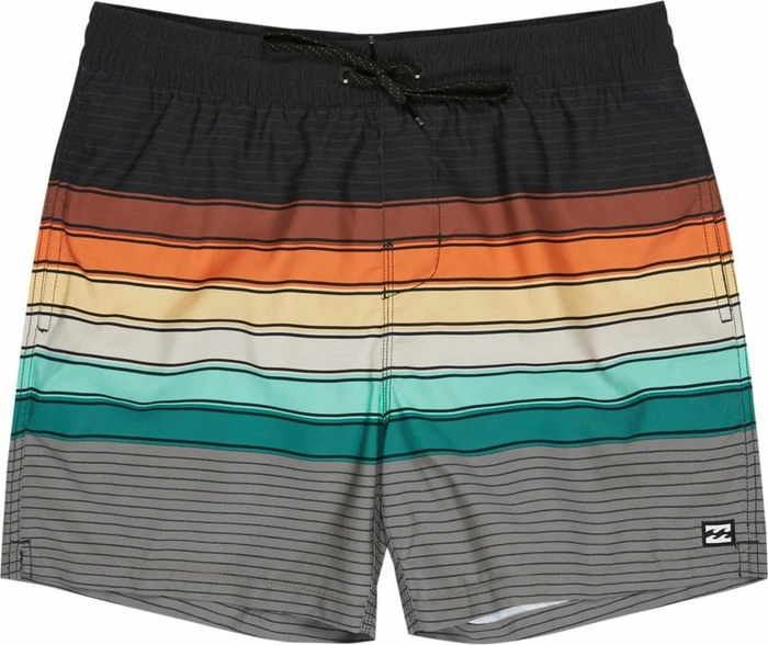 Billabong All Day Stripe Layback Badeshorts black print (Herren)