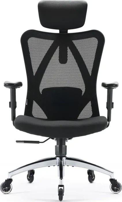 Sihoo M18 Classic Office Bürostuhl mit Rollen-Upgrade (Skate-Rollen), schwarz