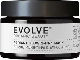Evolve Organic Beauty Radiant Glow 2-In-1 Face Mask & Polish, 30ml