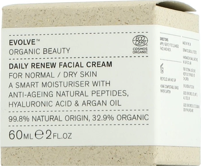 Evolve Organic Beauty Daily Renew Facial Cream, 60ml