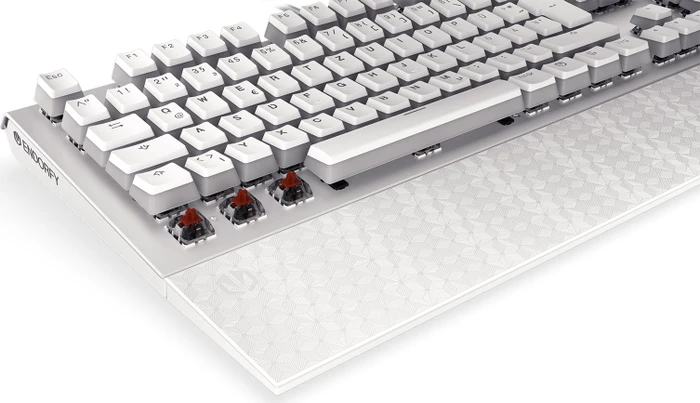 Endorfy Omnis Pudding, Onyx White, PBT, LEDs RGB, Kailh BROWN, USB, DE