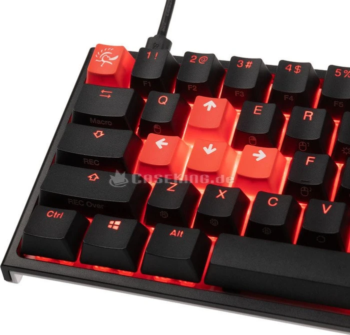 Ducky One 2 Mini RGB PBT, LEDs RGB, schwarz, MX RGB BROWN, USB, US