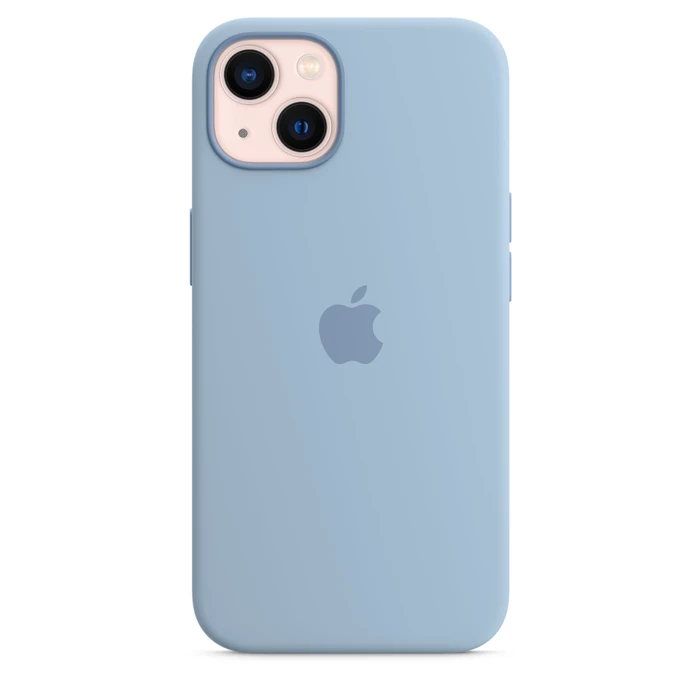 Apple Silikon Case mit MagSafe für iPhone 13 dunstblau