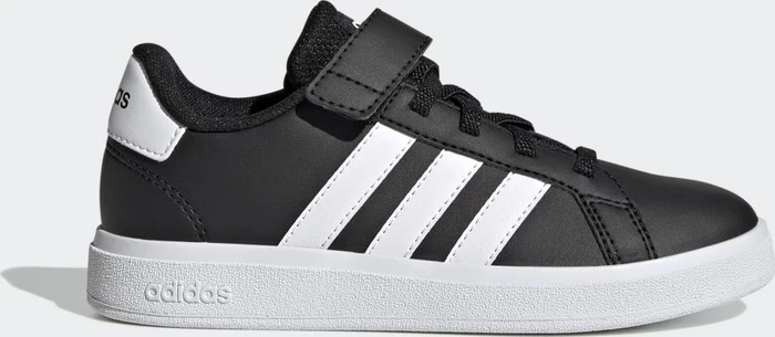adidas Grand Court Court Elastic Lace and Top Strap core black/cloud white (Junior)