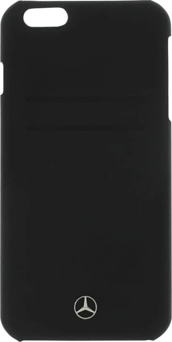 Mercedes-Benz Hard Cover Leather für Apple iPhone 6 Plus/6s Plus schwarz