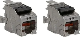 Rutenbeck UM-Cat.6A iso 25/10G Universalmodul, geschirmt, für Keystone-Modulausschnitte