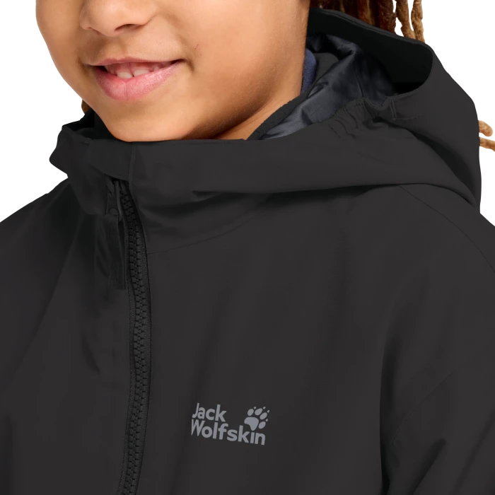 Jack Wolfskin Iceland 3in1 Funktionsjacke schwarz (Junior)