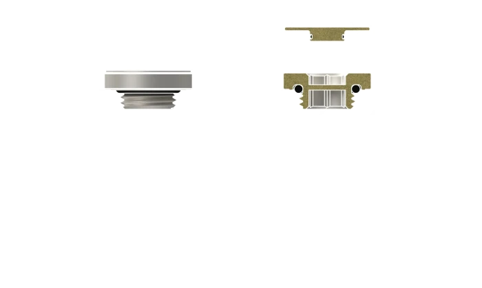 Thermal Grizzly DeltaMate Plug, Verschlussstopfen, G1/4", matt nickel, 6er-Pack