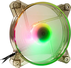 Inter-Tech RGB Zusatzlüfter transparent für X-908, 120mm