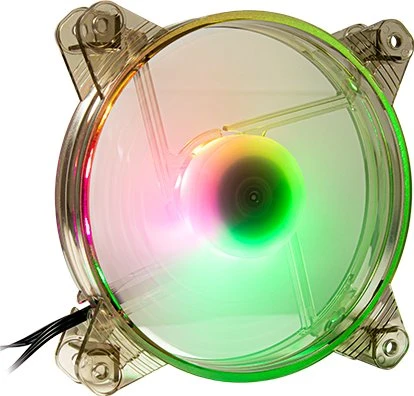Inter-Tech RGB Zusatzlüfter transparent für X-908, 120mm