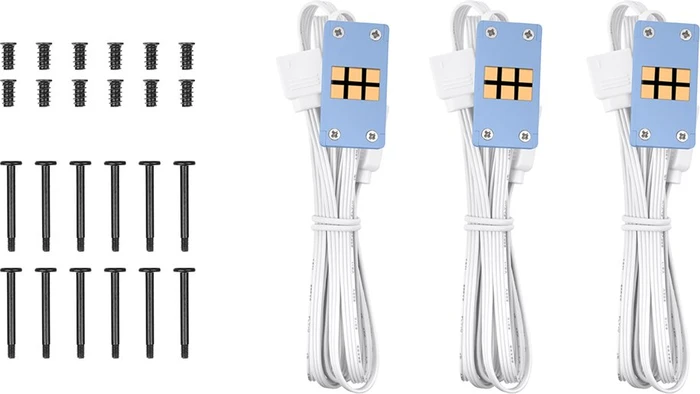 Thermaltake CT120 EX ARGB Sync Hydrangea Blue, blau/weiß, 120mm, 3er-Pack