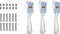 Thermaltake CT120 EX ARGB Sync Hydrangea Blue, blau/weiß, 120mm, 3er-Pack Vorschaubild