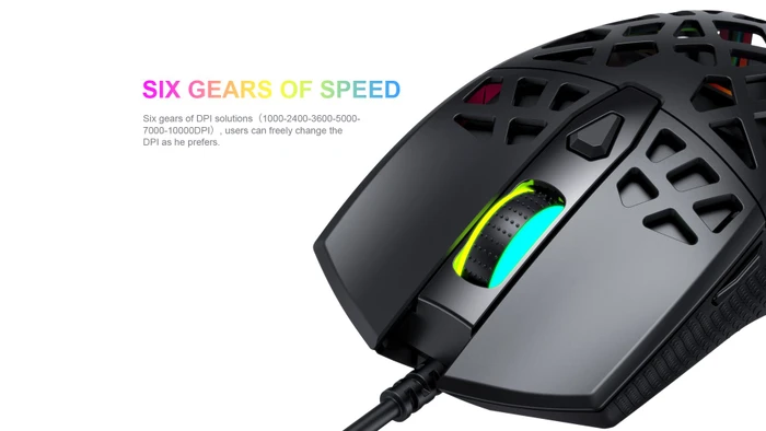 Havit Gamenote MS956 RGB Gaming Mouse schwarz, USB