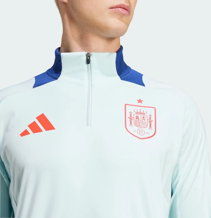 adidas Spanien Tiro 24 Competition Funktionsshirt langarm halo mint/ray red (Herren)