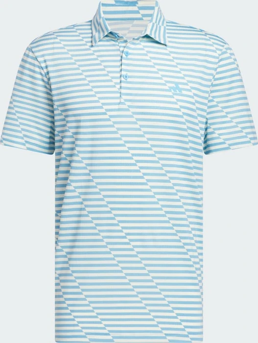 adidas Ultimate365 Mesh Print Poloshirt kurzarm semi blue burst/ivory (Herren)