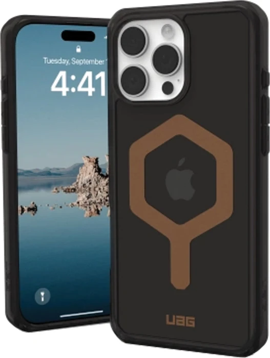 UAG Plyo Case with MagSafe für Apple iPhone 16 Pro Max schwarz/bronze