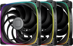 Geometric Future Squama 2503-14B, schwarz, 140mm, 3er-Pack