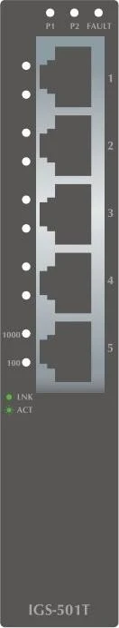 Planet IGS-501T Industrial Railmount Gigabit Switch, 5x RJ-45