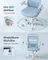 Songmics Bürostuhl ergonomisch mit Amrlehnen, nebelblau Vorschaubild
