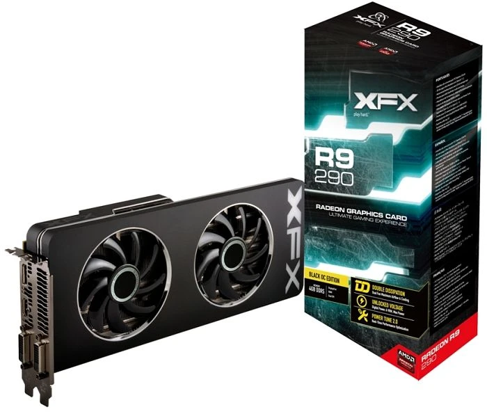 XFX Radeon R9 290 DD Black Edition, 4GB GDDR5, 2x DVI, HDMI, DP