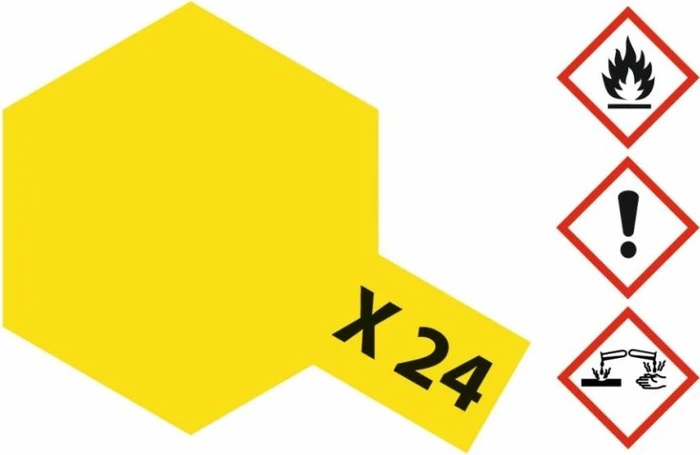 Tamiya Acrylic Paint X-24 clear yellow, 10ml