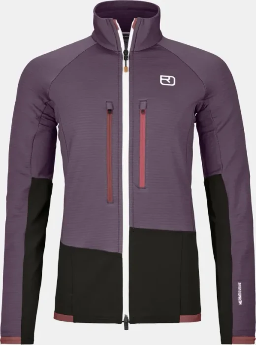 Ortovox Fleece Rib Funktionsjacke wild berry (Damen)