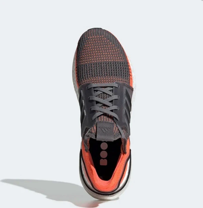 adidas Ultraboost 19 grey four/core black/hi-res coral (Herren)