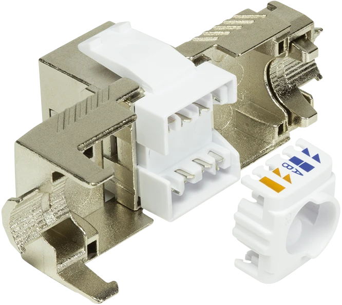 LogiLink Keystone Modul RJ-45 Buchse via Verlegekabel Cat8.1 PrimeLine
